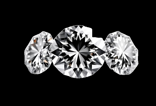 Close-up of elegant diamond necklace and matching earrings