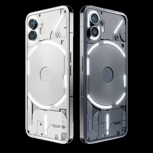 Nothing Phone with transparent back showing internal components
